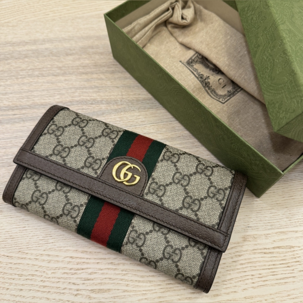 Gucci Ophidia GG Continental Wallet